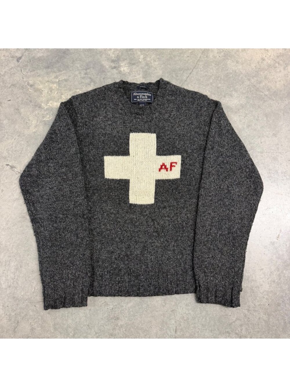 Abercrombie & Fitch Y2K Swiss Cross Wool Sweater